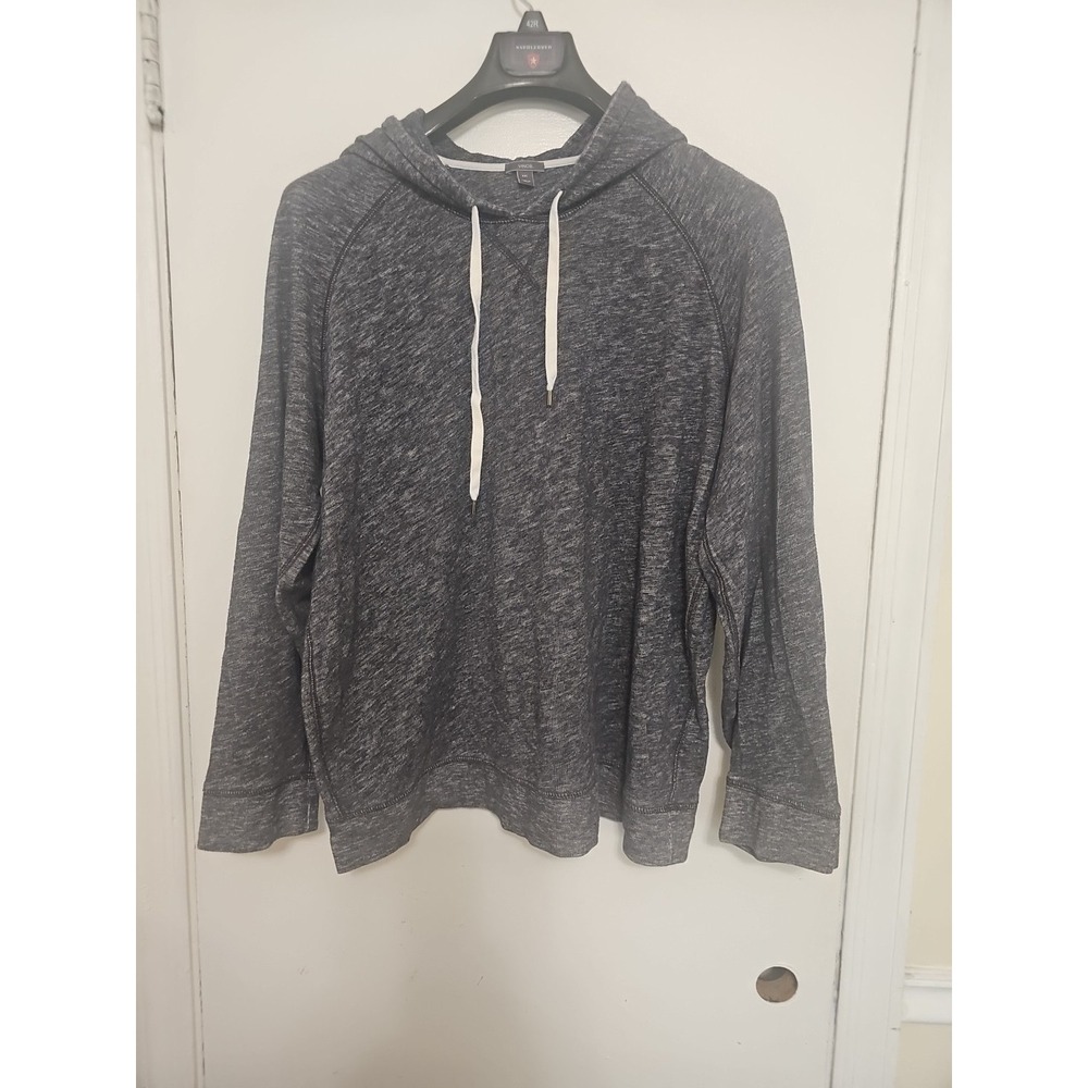 Vince XXL gray long sleeve hoodie hooded pullover sweatshirt 100% cotton